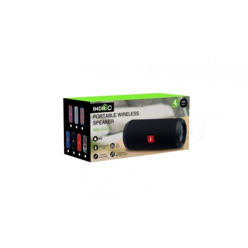 Портативная басовая колонка с RGB подсветкой Bluetooth IMENSO IMS-S1025 Черная