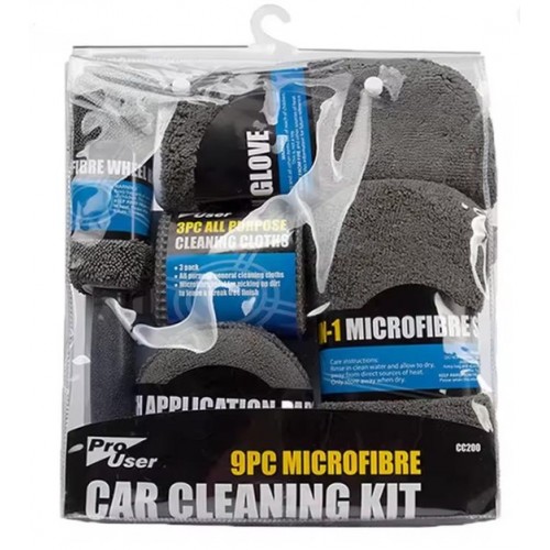 Набор полотенец из микрофибры 9 в 1 для мытья автомобиля Набор полотенец из микрофибры 9 в 1 для мытья автомобиля