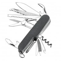 Нож складной туристический мультитул 12в1 Traveler 9.5см 5011ALL Черный