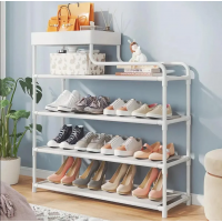 Полка для обуви Multifunctional Storage Shoe Rack 5 полок двухсторонняя Белая
