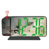 Цифровые часы настольные с проекцией VST-900-4 с датчиком температуры, зеленый LED-дисплей