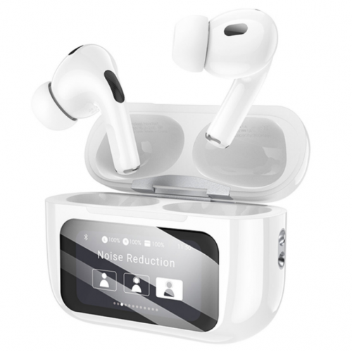 Наушники беспроводные TWS Borofone BW76 Brocade true wireless ANC noise Белые