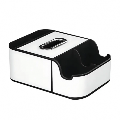 Автомобильный подлокотник-органайзер с двумя подстаканниками и коробкой для салфеток