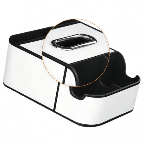 Автомобильный подлокотник-органайзер с двумя подстаканниками и коробкой для салфеток