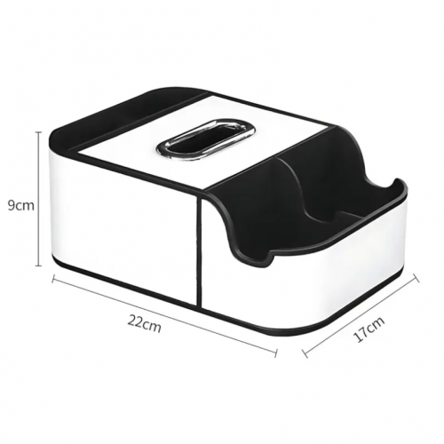 Автомобильный подлокотник-органайзер с двумя подстаканниками и коробкой для салфеток