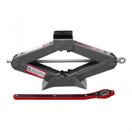 Домкрат механический ромбовидный 2т. INTERTOOL GT0185 с трещоточкой, резиновый упор., 110-400 мм