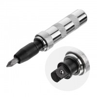 Викрутка ударна з комплектом насадок 6 од. INTERTOOL HT-0430