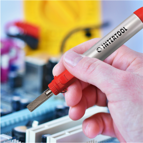 Микропальник с комплектом аксессуаров 7 ед. INTERTOOL GB-0005
