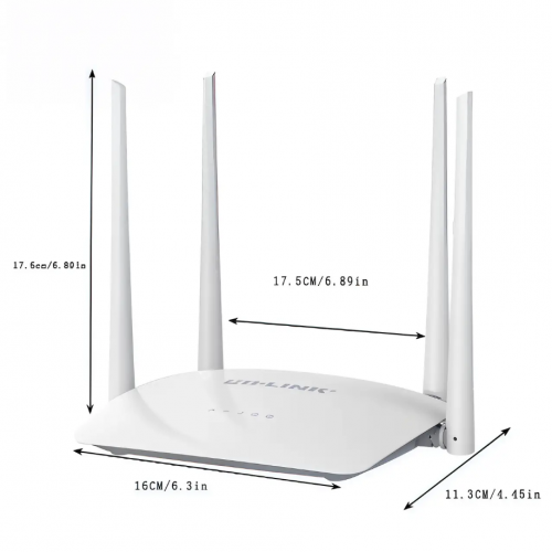 Роутер маршрутизатор LB-Link BL-WR450H 2.4GHz 300 Mbps 4*5dBi усиленные антенны 2LAN+1WAN