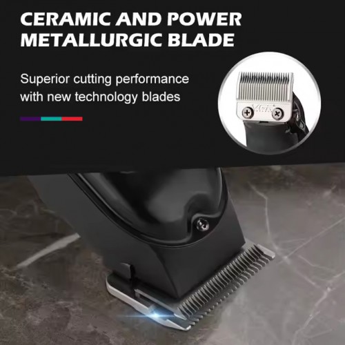 Аккумуляторная машинка для стрижки (clipper) VGR V-051, 4 насадки, 2500 mAh, LED-дисплей