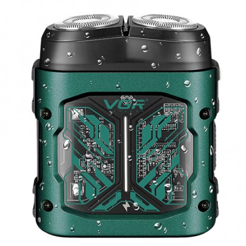Электробритва VGR V-344 GREEN, роторная, 8000 RPM, влагостойкая Зеленая Электробритва VGR V-344 GREEN, роторная, 8000 RPM, влагостойкая Зеленая