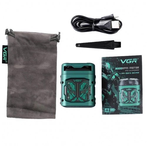 Электробритва VGR V-344 GREEN, роторная, 8000 RPM, влагостойкая Зеленая Электробритва VGR V-344 GREEN, роторная, 8000 RPM, влагостойкая Зеленая