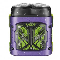 Электробритва VGR V-344 GREEN, роторная, 8000 RPM, влагостойкая Фиолетовая