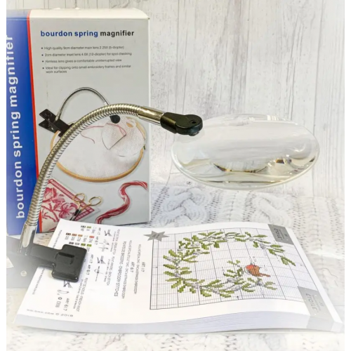 Лупа настольная на прищепке Bourdon Spring Magnifier 15122-2