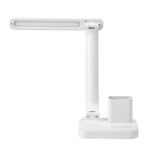 Настольная аккумуляторная LED-лампа BL-A6 с подставкой для гаджетов зарядка от USB Белая