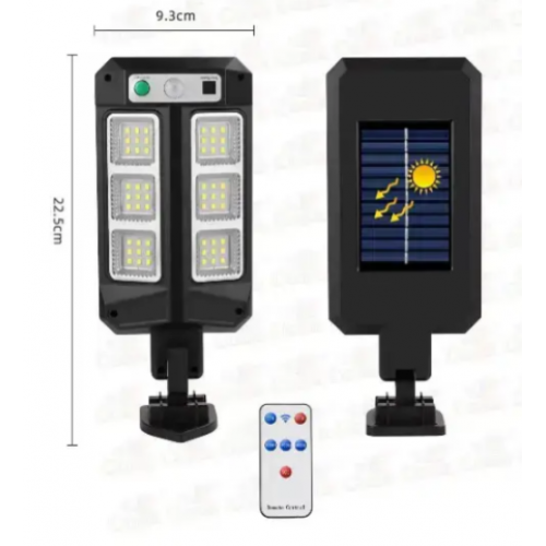 Уличный фонарь CB-Q6-6LED на солнечной батарее с датчиком движения и пультом