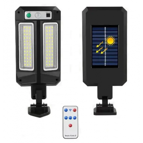 Уличный фонарь CB-Q6-2LED на солнечной батарее с датчиком движения и пультом