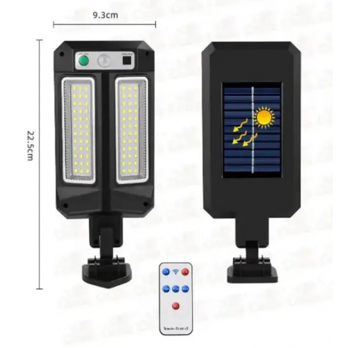 Уличный фонарь CB-Q6-2LED на солнечной батарее с датчиком движения и пультом