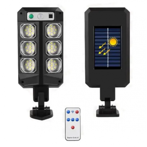 Уличный фонарь CB-Q6 на солнечной батарее с датчиком движения и пультом