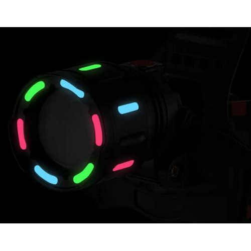 Фонарь аккумуляторный налобный с флуоресцентной окраской SY-8087-PM10-TG фонарик