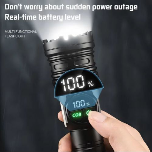 Аккумуляторный фонарь с боковым светом и фильтрами СОВА CB-A280-TG+COB