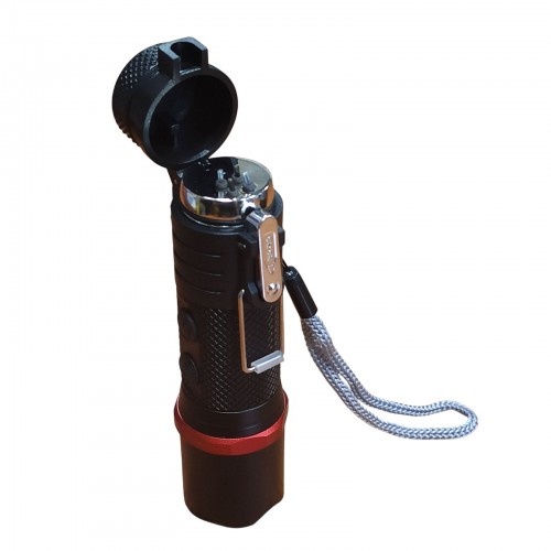 Аккумуляторный ручной фонарь Arexes AR-8806 с зажигалкой