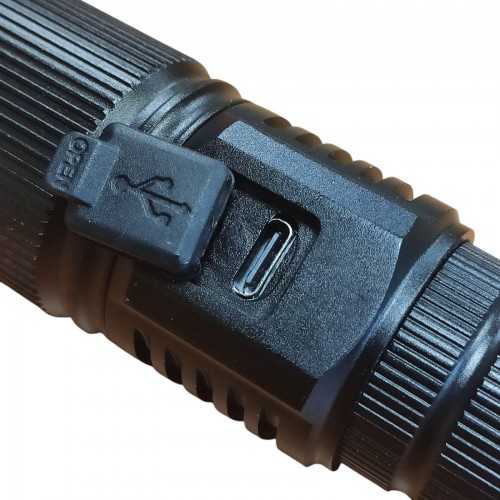 Аккумуляторный фонарь с белым, красным, зелёным, синим светом СОВА CB-S009-4 Черный