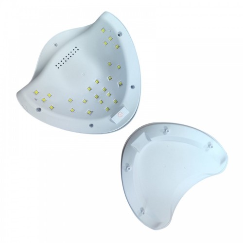 Лампа для маникюра с таймером 72Вт, от сети, SUN C6 / Лампа для ногтей / Сушилка для ногтей Розовая