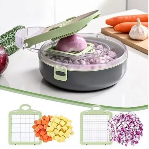 Овощерезка с сменными насадками Vegetable Cutter C351 / Многофункциональная терка для овощей с контейнером