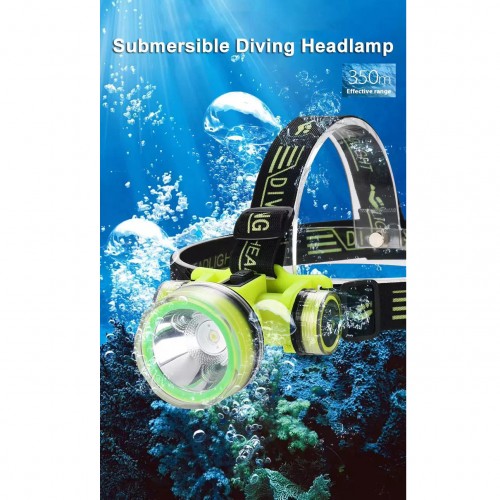 Фонарь налобный подводный для дайвинга аккумуляторный Type-C SQ-901D-OSL LED