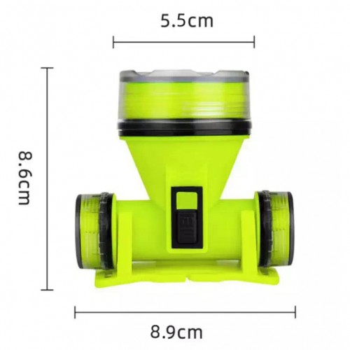 Фонарь налобный подводный для дайвинга аккумуляторный Type-C SQ-901D-OSL LED