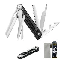 Мультитул Traveler MQ063G, многофункциональный инструмент 11 см Черный