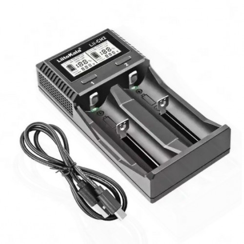 Универсальная зарядка для аккумуляторов LiitoKala Lii-CH2, 2xАА/ААА, 26650, 21700, 20700, 18650, 18490, 18350 Универсальная зарядка для аккумуляторов LiitoKala Lii-CH2, 2xАА/ААА, 26650, 21700, 20700, 18650, 18490, 18350