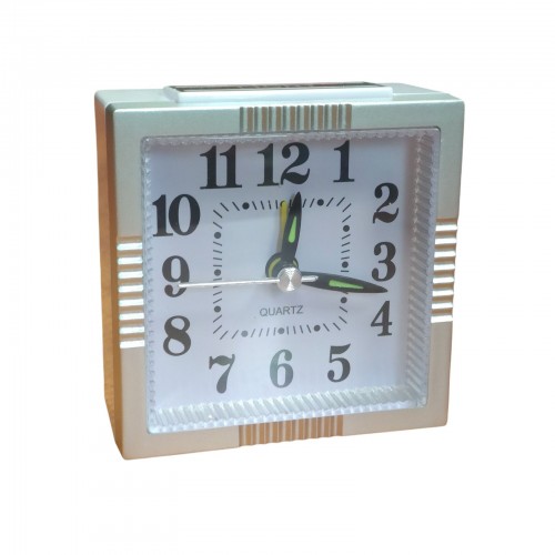 Настольные часы-будильник с подсветкой кварцевые XD-794 Серый