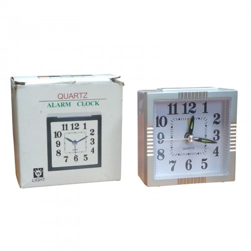 Настольные часы-будильник с подсветкой кварцевые XD-794 Серый