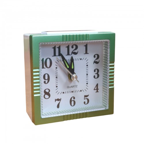 Настольные часы-будильник с подсветкой кварцевые XD-794 Зелёный