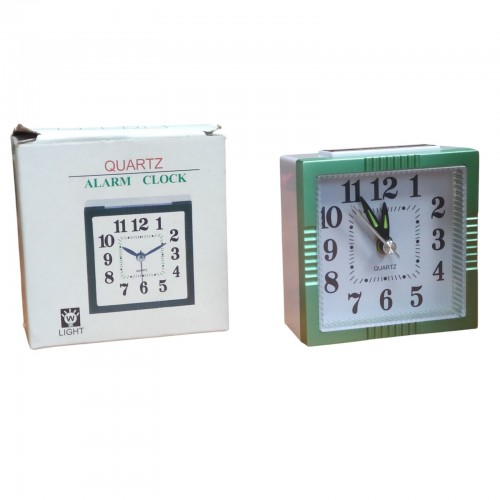 Настольные часы-будильник с подсветкой кварцевые XD-794 Зелёный
