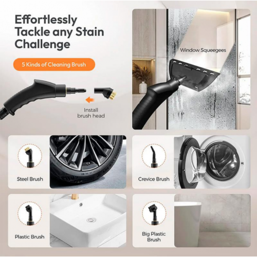 Портативный многофункциональный пароочиститель высокого давления для дома 2500 Вт