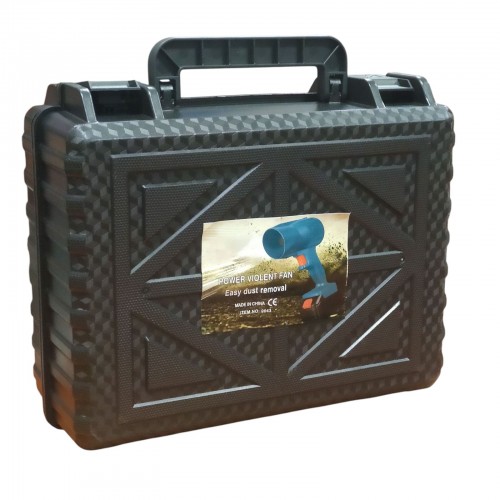 Мощный автомобильный турбо фен 48V в кейсе Бытовой скоростной вентилятор 2 Аккумулятора