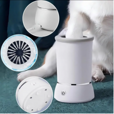 Автоматическая аккумуляторнная лапомойка для собак Pet Foot Wash W01 Белая