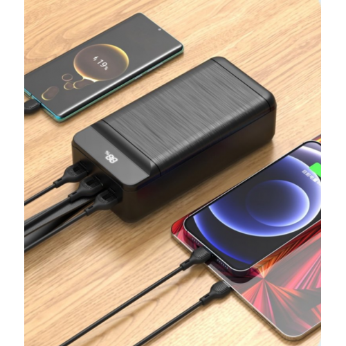 Внешний аккумулятор Power bank XO PR160 80000mAh PD22,5W + быстрая зарядка батарея зарядка Черный Внешний аккумулятор Power bank XO PR160 80000mAh PD22,5W + быстрая зарядка батарея зарядка Черный