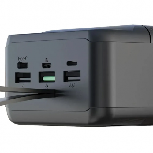 Внешний аккумулятор Power bank XO PR160 80000mAh PD22,5W + быстрая зарядка батарея зарядка Черный