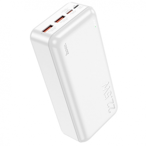 Внешний аккумулятор Power bank  HOCO J101B Astute 22.5W 30000mAh PD22,2W+QC3.0 батарея быстрая зарядка Белый