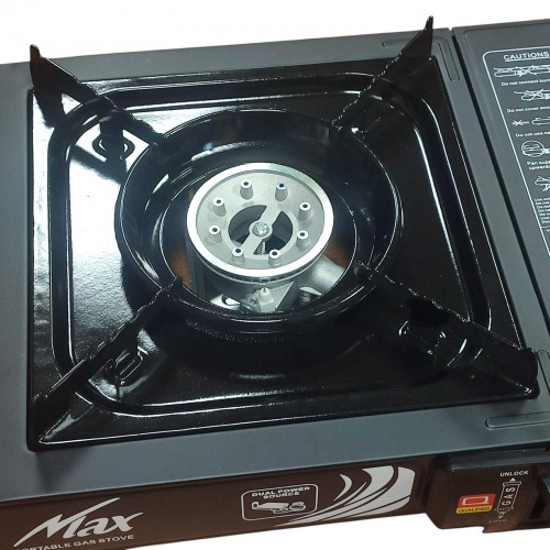 Туристическая портативная газовая плита горелка Portable Gas Stove Max с переходником Туристическая портативная газовая плита горелка Portable Gas Stove Max с переходником
