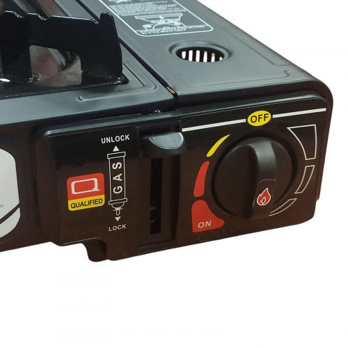 Туристическая портативная газовая плита горелка Portable Gas Stove Max с переходником