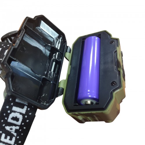 Фонарь налобный HX-M816-2COB есть красный свет Камуфляж фонарик