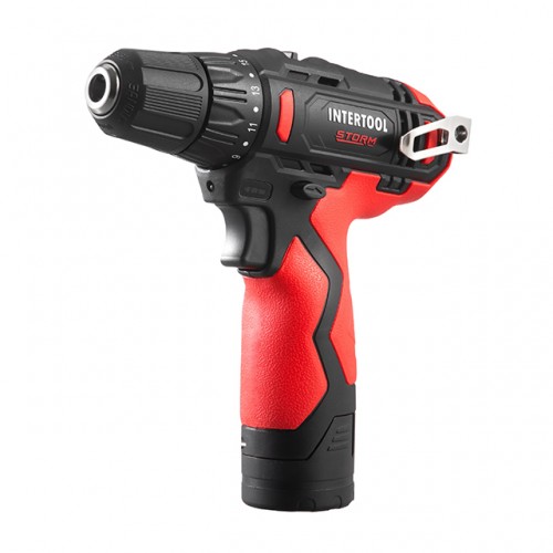 Дрель-шуруповерт аккумуляторный, 12 В, патрон 0,8-10 мм, STORM INTERTOOL WT-0310