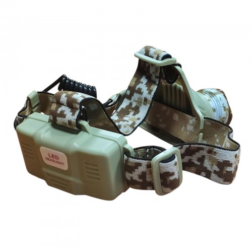 Фонарь налобный Arexes AR-108-T6+COP, светодиодный фонарь на лоб Камуфляж