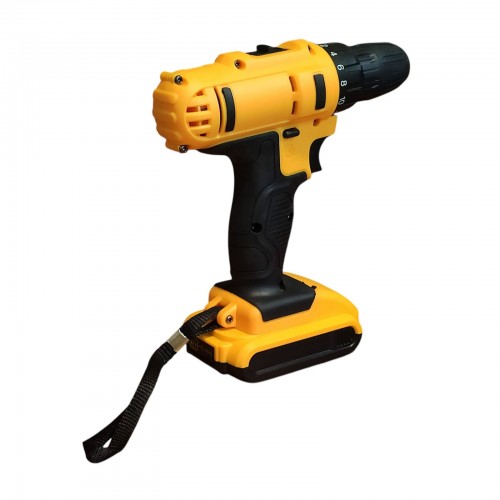 Аккумуляторный шуруповерт 24v набор слесарного инструмента в кейсе DW24 2 АКБ Желтый