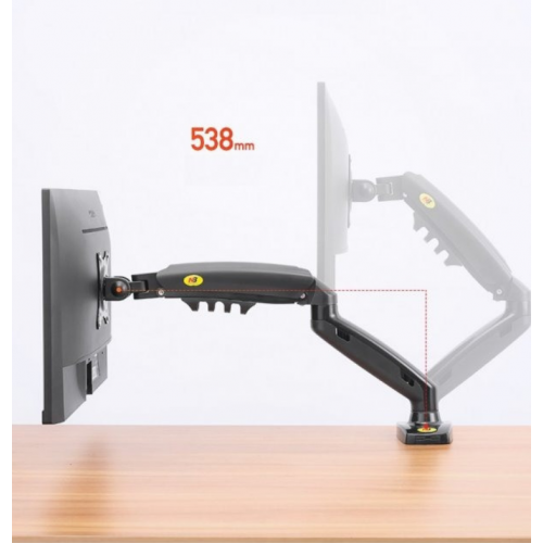 Настольный крепеж для двух мониторов NB F160 17-30 дюймов кронштейн Черный